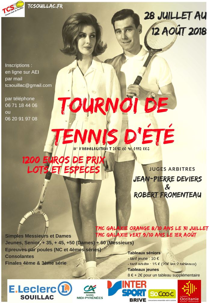 Affiche tournoi été 2018